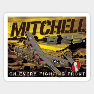 B25 Mitchel WW2 Bomber Gifts Sticker